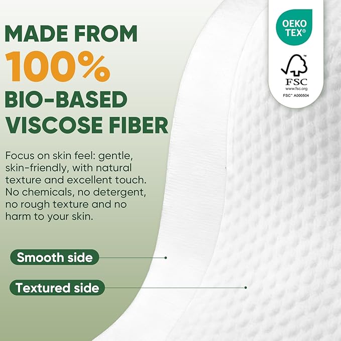 100 Ct Face Towels Disposable, Facial Towelettes