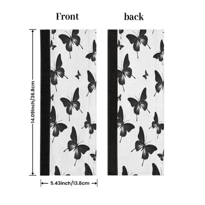DXTKWL Black Butterfly Pattern Refrigerator Door Handle Covers Set of 2 Kitchen Appliance Handle Covers Protector for Fridge Microwave Stove Oven Dishwasher