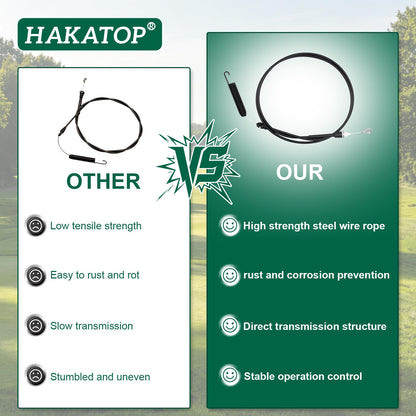 HAKATOP 946-05250 Blade Control Cable for Cub Cadet CC600 MTD Troy-Bilt Lawn Mower Replaces 746-05250 94605250 74605250