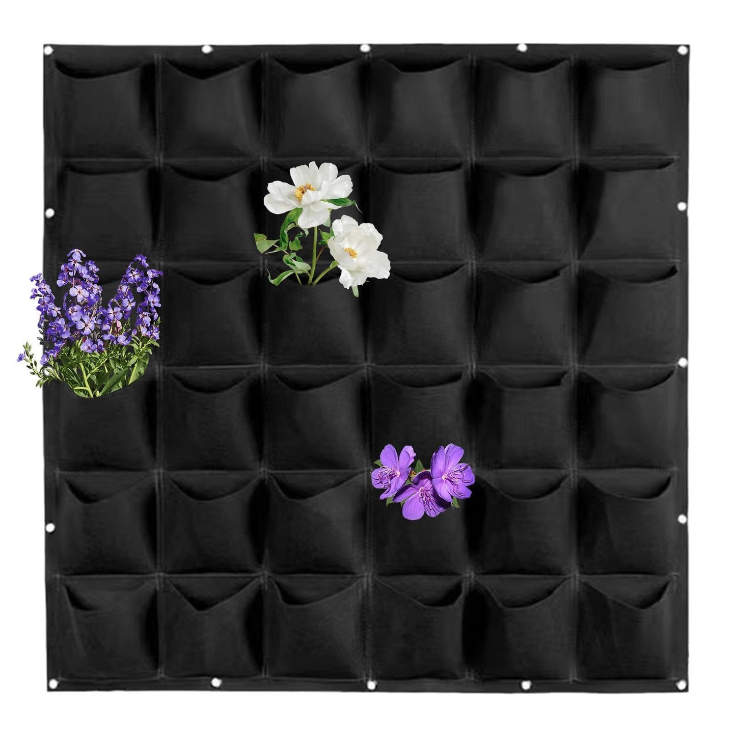 Living Wall Planter | 36 Pockets Vertical Gardening Greening Flower Container,Hangable Grow Bags,for Vegetable Tomato Yard Outdoor Indoor Fence Home Balcony