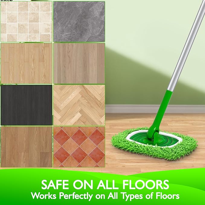 Reusable Microfiber Mop Pads Compatible