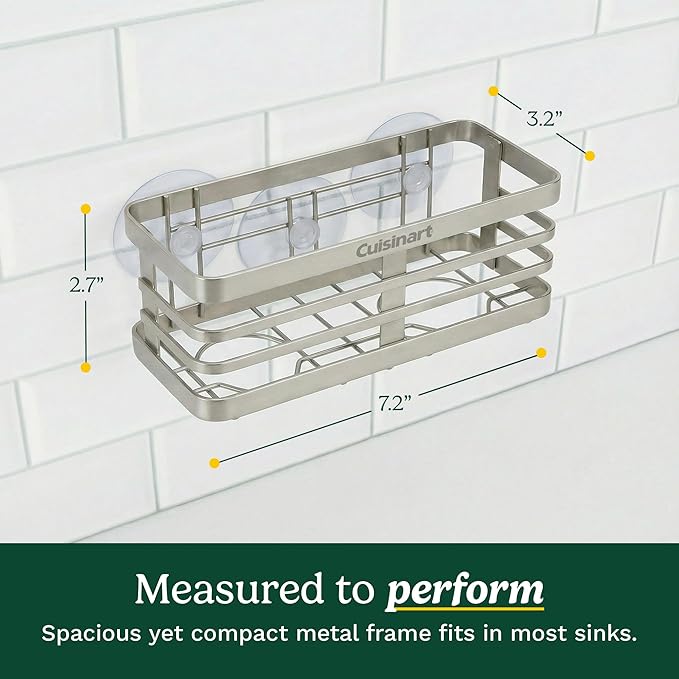 Cuisinart Sponge Holder for Kitchen Sink—Metal Sink Caddy