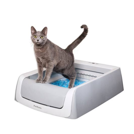 PetSafe ScoopFree Crystal Pro Self Cleaning Cat Litter Box, Includes 1 Disposable Crystal Litter Tray