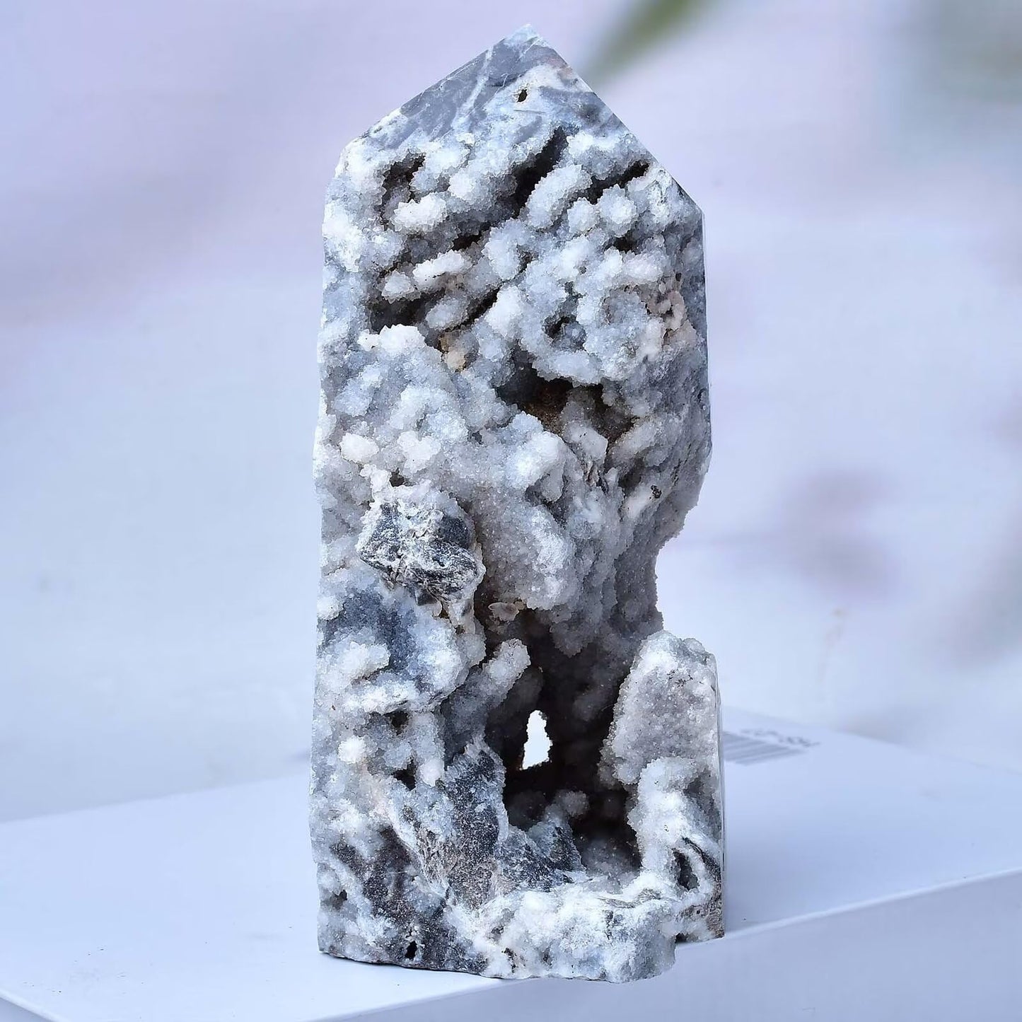FZBHRO Sphalerite Geode Towers Crystal Point Obelisk Irregular Shape Healing Crystal Stone Wand Meditation Gift 0.6-0.8 Pound