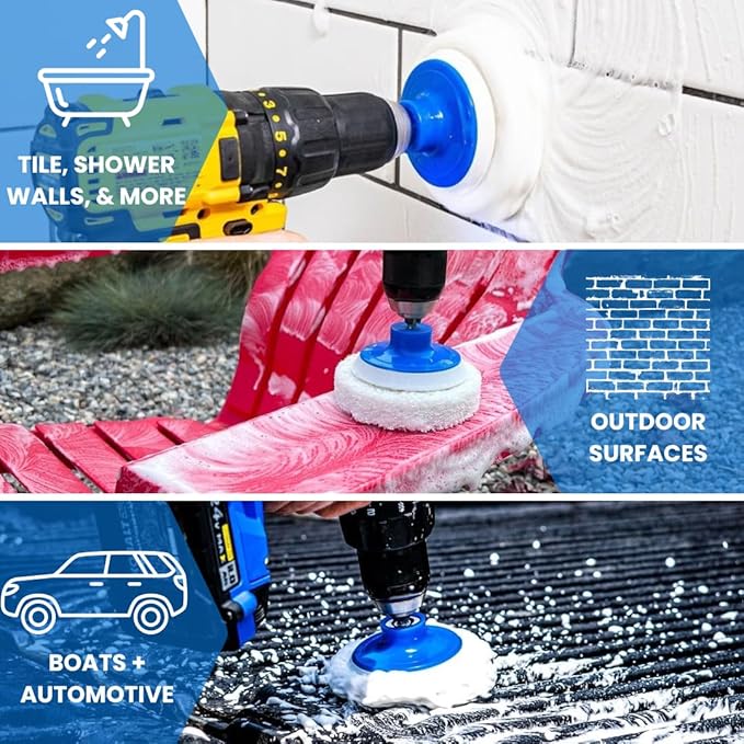 RotoScrub 7 Pack Drill Brush Set