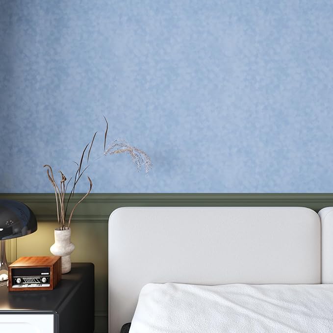 Self Adhesive Velvet Drawer Liner Roll Light Blue Curshed Velvet Wallpaper Peel