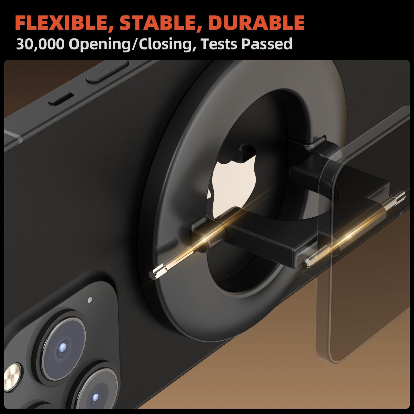 BANGMANG Dual Magnetic Phone Holder for Gym, Workout, Kitchen or Any Metal Surface, Magnet Base Mount & Strong Magnet Phone Mount for iPhone 17/16/15/14/13/12/ Series MagSafe Case All Phones