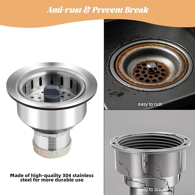 Kitchen Sink Drain Strainer Compatible