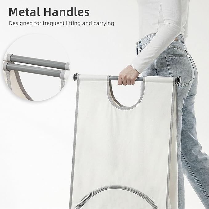STORAGE MANIAC Wall Mount Laundry Hamper, Hanging Laundry Bag