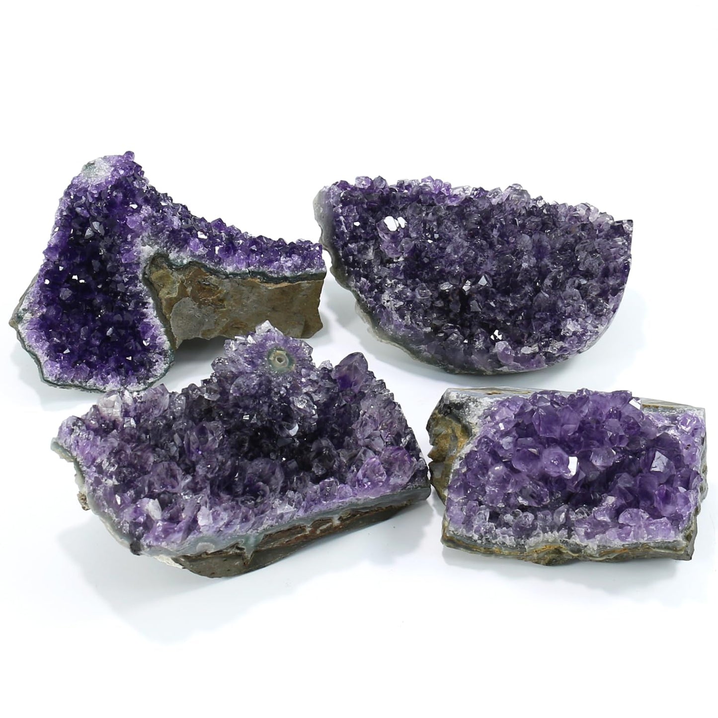 Namzi Raw Amethyst Stones and Crystals Rock, Natural Amathesis Crystal Clusters, Geodes with Crystals, Cuarzo Amatista Original, Real Amethyst Crystals Geode, Gemstones, Healing Crystals(1.1Lb)