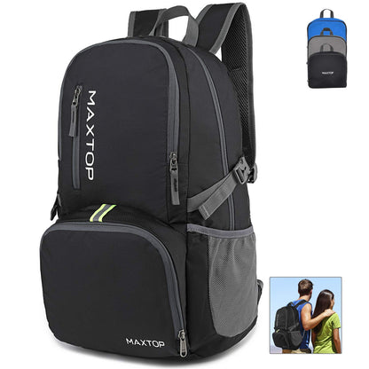 MAXTOP 30L Ultra Lightweight Packable Backpack Foldable Rucksack Water Resistent For Men Women Kids Outdoor Camping Hiking Travel Daypack Handy Durable Gifts For Men Women