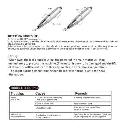 Nail Drill, Portable Electric Nail File 45000RPM, Rechargeable Nail Drill Professional with Bits & Base, for Acrylic Gel Nails, E-File Machine, Manicure Polishing, for Salon Home, White
