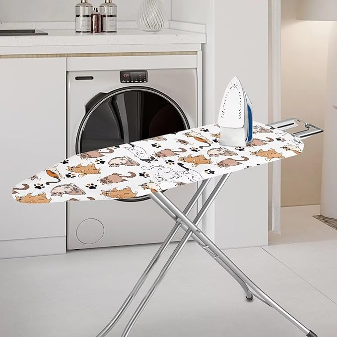 Sprowallow Cat Paw Print Ironing Board Cover and Pad Standard Size 15x54 inch