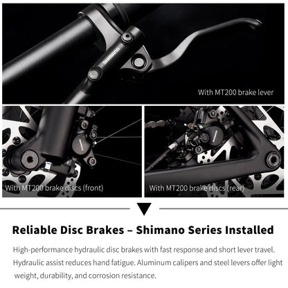 SAVADECK Carbon Fiber MTB with U6000 10 Speed Shift Groupset, Hydraulic Disc Brake with MT200 Break System (Rock Grey, 29 * 15.5)