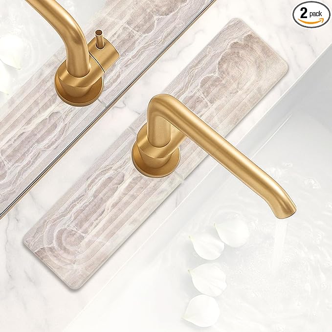Small Diatomite Kitchen Sink Faucet Mat Water Absorbing Stone Tray Quick Drying