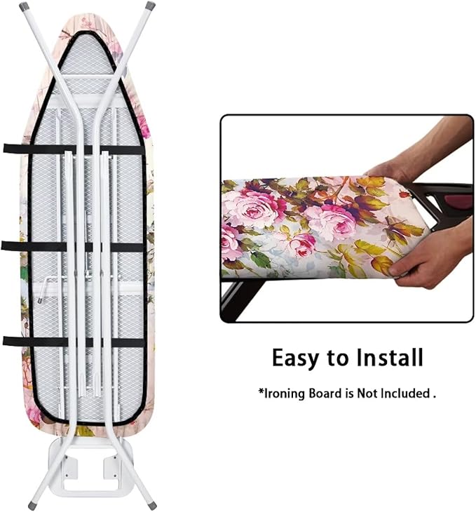 Ironing Board Cover, Stylish Iron Board Covers Standard Size Padding Decorative