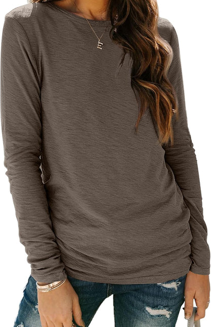AUTOMET Long Sleeve Shirts for Women Business Casual Tops Fall Fashion Clothes Workout Plus Size Teacher Winter Outfits 2025