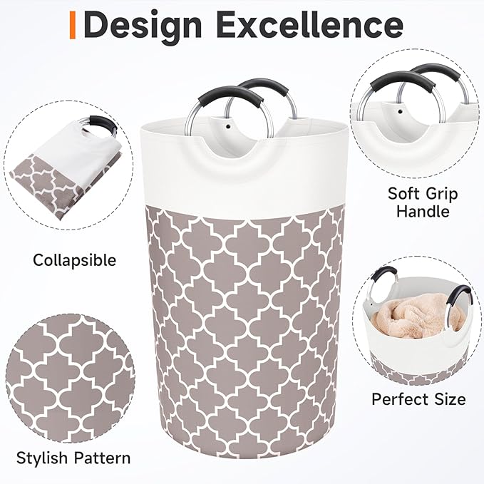 Large Laundry Basket Laundry Hamper Bag Washing Bin Clothes Bag Collapsible Tall
