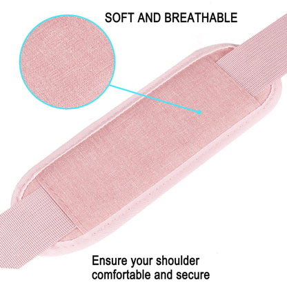Shoulder Strap, Durable 55" Universal Replacement Laptop Shoulder Strap, Adjustable Comfortable Belt with Metal Hooks for Briefcase, Computer Messenger Bag, Laptop Case Luggage/Duffel/Camera, (Pink)