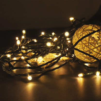 PMS 100-1000 LED Christmas Lights, Low Voltage Fairy String Lights with 8 Modes, Ideal for Xmax Tree, Garden, Home, Party, Halloween Festival Deco (Warm White, 300 LEDs)