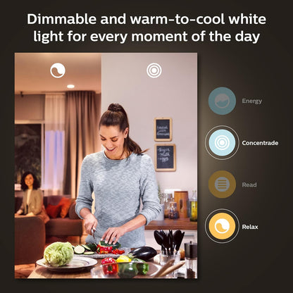 Philips Hue Smart 100W A21 LED Bulb - White and Color Ambiance Color-Changing Light - 4 Pack - 1600LM - E26 - Indoor - Control with Hue App - Works with Alexa, Google Assistant and Apple Homekit.
