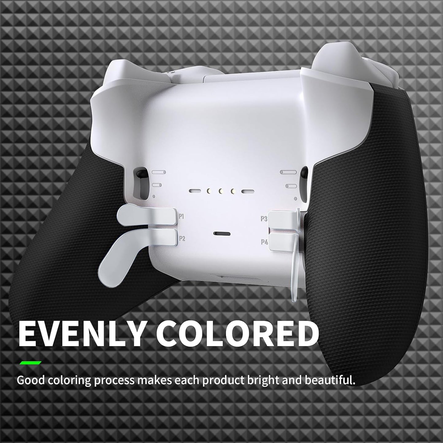 TOMSIN Thumbsticks&Paddles for Xbox Elite 2 Controller,15 In 1 Accessories Pack with Case for Xbox Elite Controller Series 2 Core,6 Metal Thumbsticks,4 Paddles,2 D-pad,Protection Rings (White)