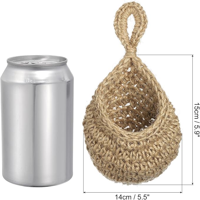 PATIKIL Hanging Fruit Baskets for Kitchen, Mini Size Teardrop Home Decor