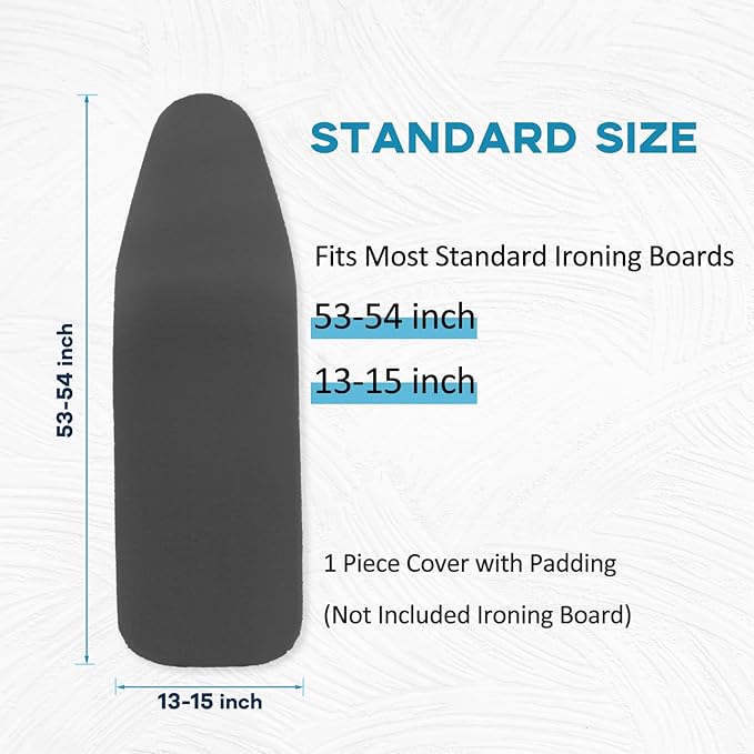 Iron Board Cover with Padding, Extra Thick Heavy Duty Aluminum Coated Ironing