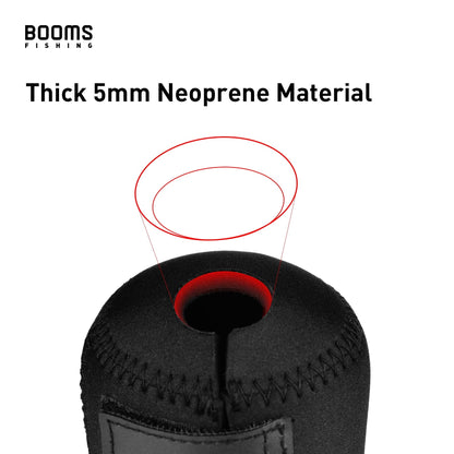 Booms Fishing RC1 Neoprene Reel Cover, Round Baitcasting Reels Cover, Fit for 3.9" W x 3.3" D Reels, Large Size