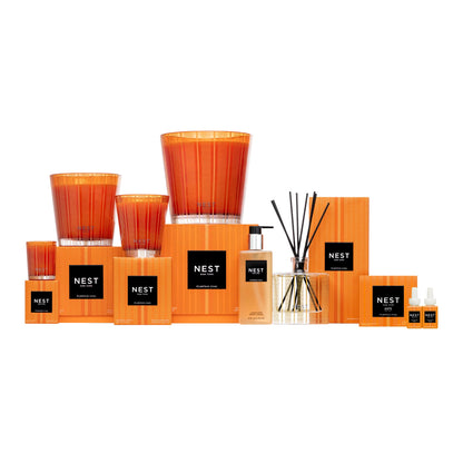 NEST New York Scented Luxury 4-Wick Candle, Pumpkin Chai - 43.7 oz - Up to 120-Hour Burn Time - Reusable Glass Vessel