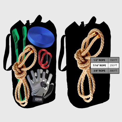 Rock-N-Rescue Arbor Rope Storage Bag - Rock and Tree Climbing Equipment, Arborist Gear, Bucket Style Backpack, Waterproof Nylon Material, Red, 150'