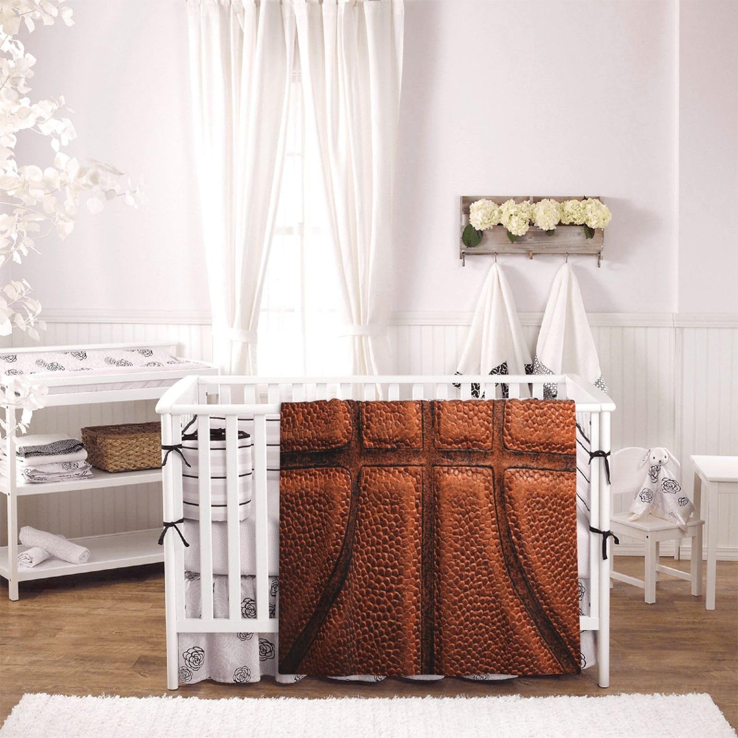 Gbuzozie Basketball Sport Theme Fleece Blanket Lightweight Ultra-Soft Basket Ball Texture Throw Blanket for Sofa Couch Bed Camping Travel - Super Soft Cozy Microfiber Blanket 60"X50"