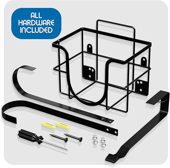 Ironing Board Holder Wall Mount & Over The Door Hanger, Laundry Room Ironing