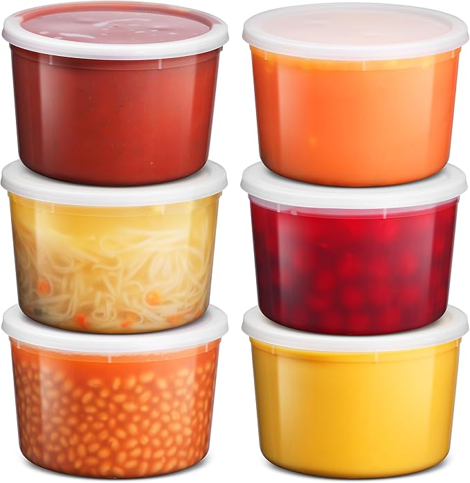 JoyServe 64 oz Food Storage Containers