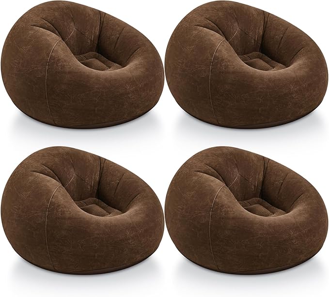 Realspring Inflatable Bean Bag Chairs Outdoor Blow up Camping Chairs Inflatable