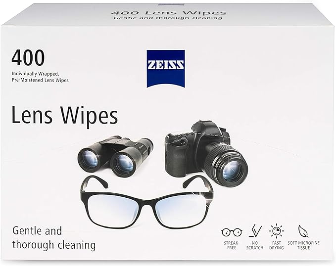 ZEISS Pre-Moistened Alcohol Wipes, Glasses Cleaner