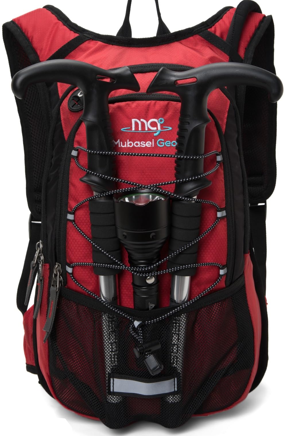 15L Insulated Hydration Backpack Pack with 2L Water Bladder Lightweight Hiking Backpack Bag for Women Men Daypack for Hiking Running Festival Camping Biking (Red)