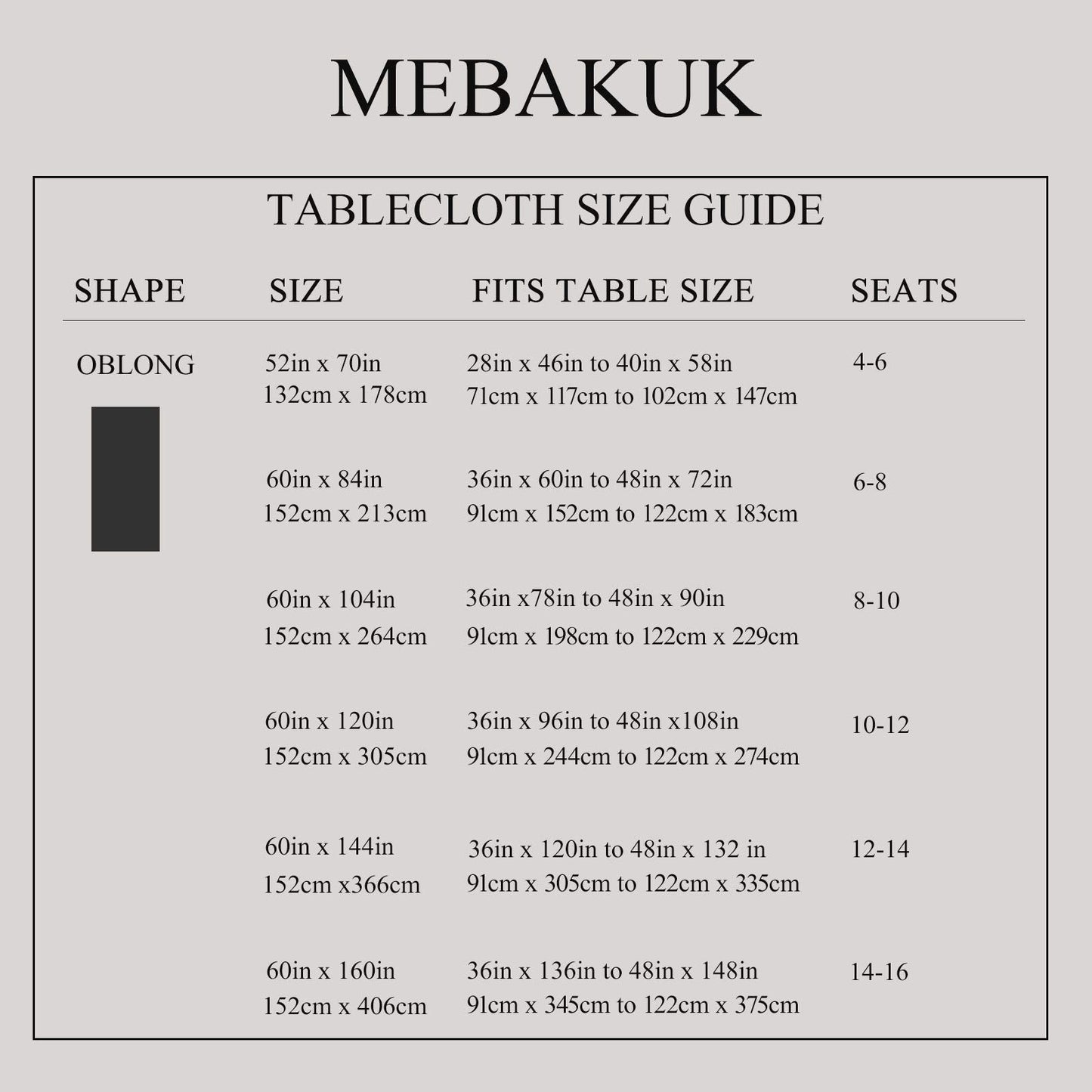 Mebakuk Rectangle Table Cloth Linen Farmhouse Tablecloth Waterproof Anti-Shrink Soft and Wrinkle Resistant Decorative Fabric Table Cover for Kitchen (Flaxen, 60" x 104" (8-10 Seats))