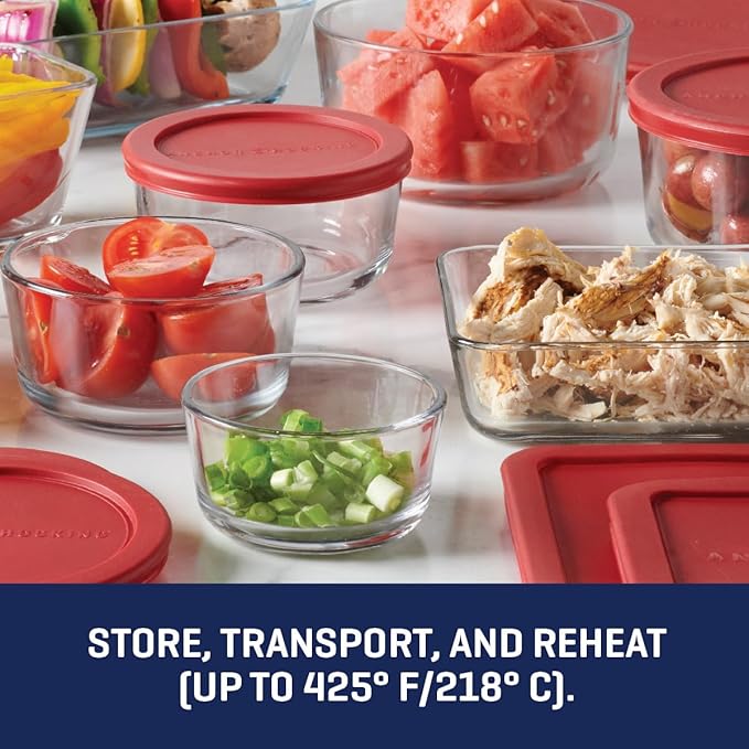 Anchor Hocking 16 Piece Glass Storage Containers