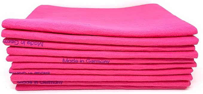 10 Pack Extra Large Original German Shammy Cloths Chamois Towels Super Absorbent