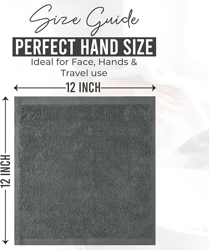 DAN RIVER 12 Pack Wash Cloths for Showering