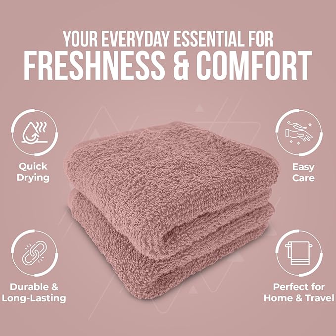 DAN RIVER 12 Pack Wash Cloths for Showering