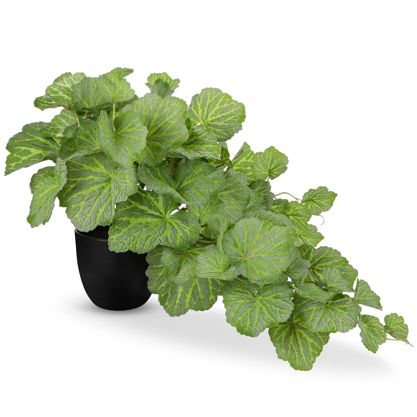 Artificial Plants Indoor with Pot Faux Plants Indoor Tabletop, 11.2" Small Fake Potted Plant, Silk Tropical Desk Plant for Home & Office, Farmhouse, Bedroom, Living Room, Dining Room Table Decor