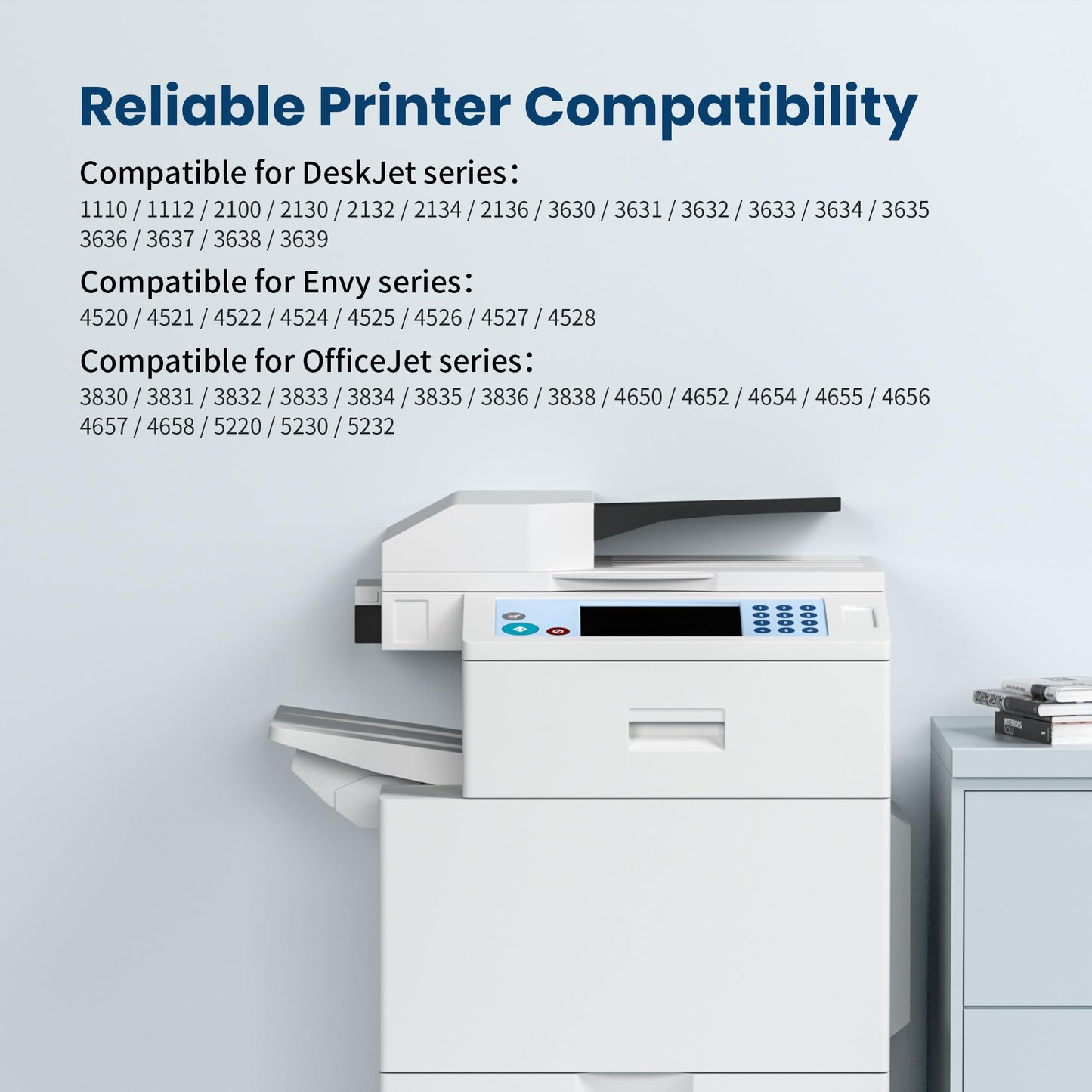 302XL Ink Cartridges Black and Colour 2-pack Replacement for HP 302 Ink Cartridges Combo Pack for HP Envy 4520 4527 4524 4523 OfficeJet 3835 3830 3831 4650 5230 DeskJet 3630 1110 DeskJet 3630 Printer