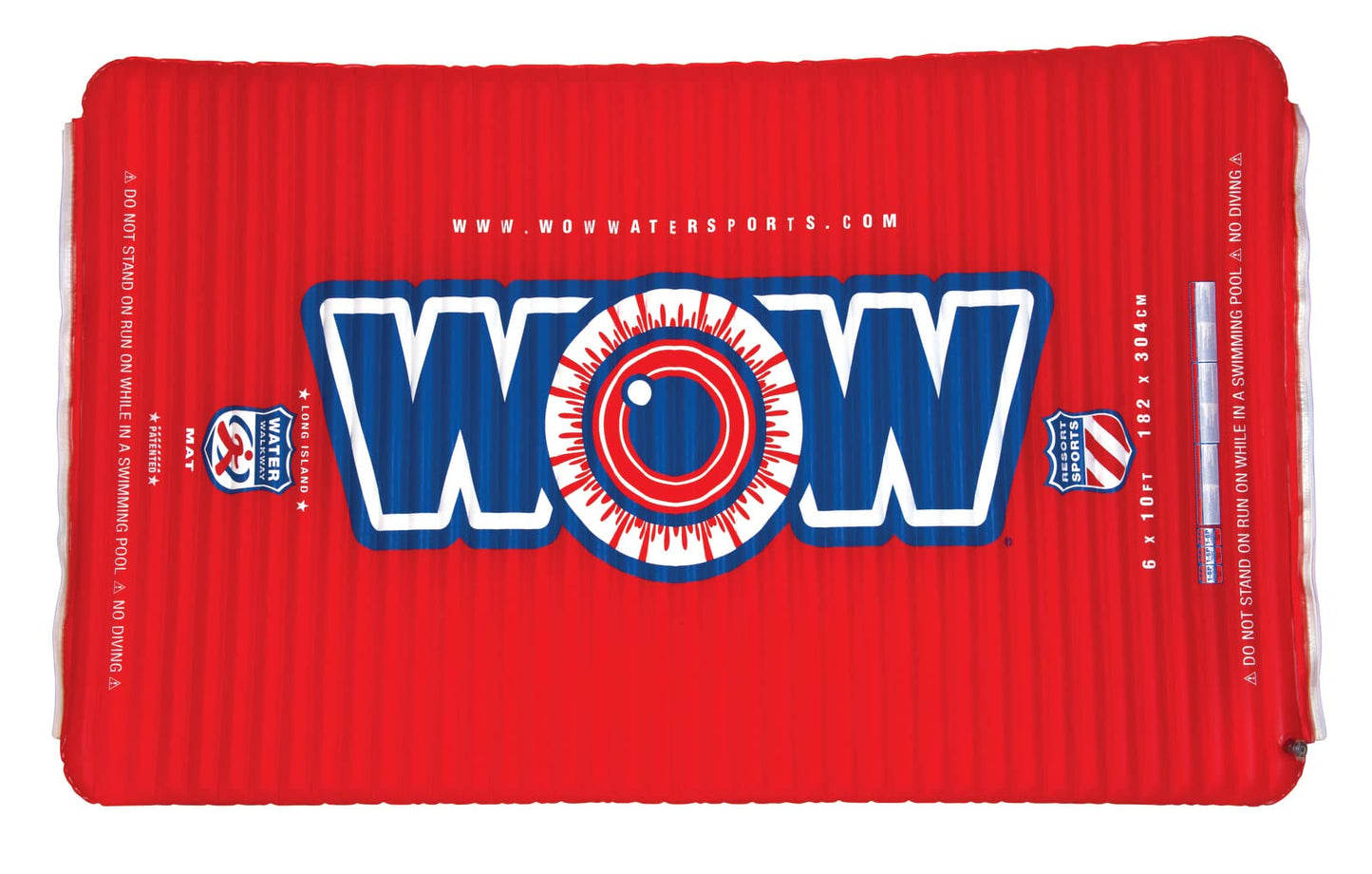 WOW Sports WOW Watersports 12-2040 Water Walkway - Red (10 x 6 Feet)