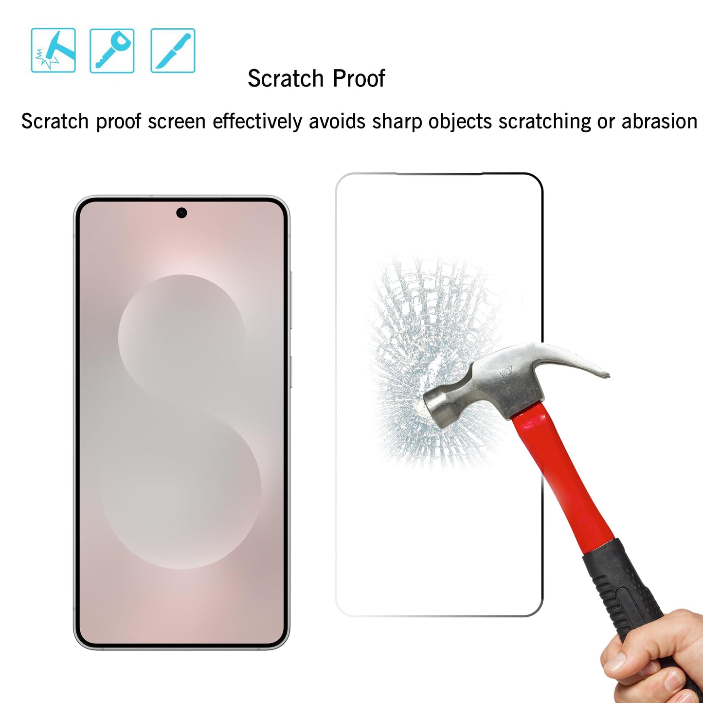 Ailun Screen Protector for Galaxy S22+/S22 Plus 5G 6.6 Inch Display 3Pack + 3Pack Camera Lens Tempered Glass Fingerprint Unlock 0.25mm Clear Anti-Scratch Case Friendly [Not For S22 Ultra]