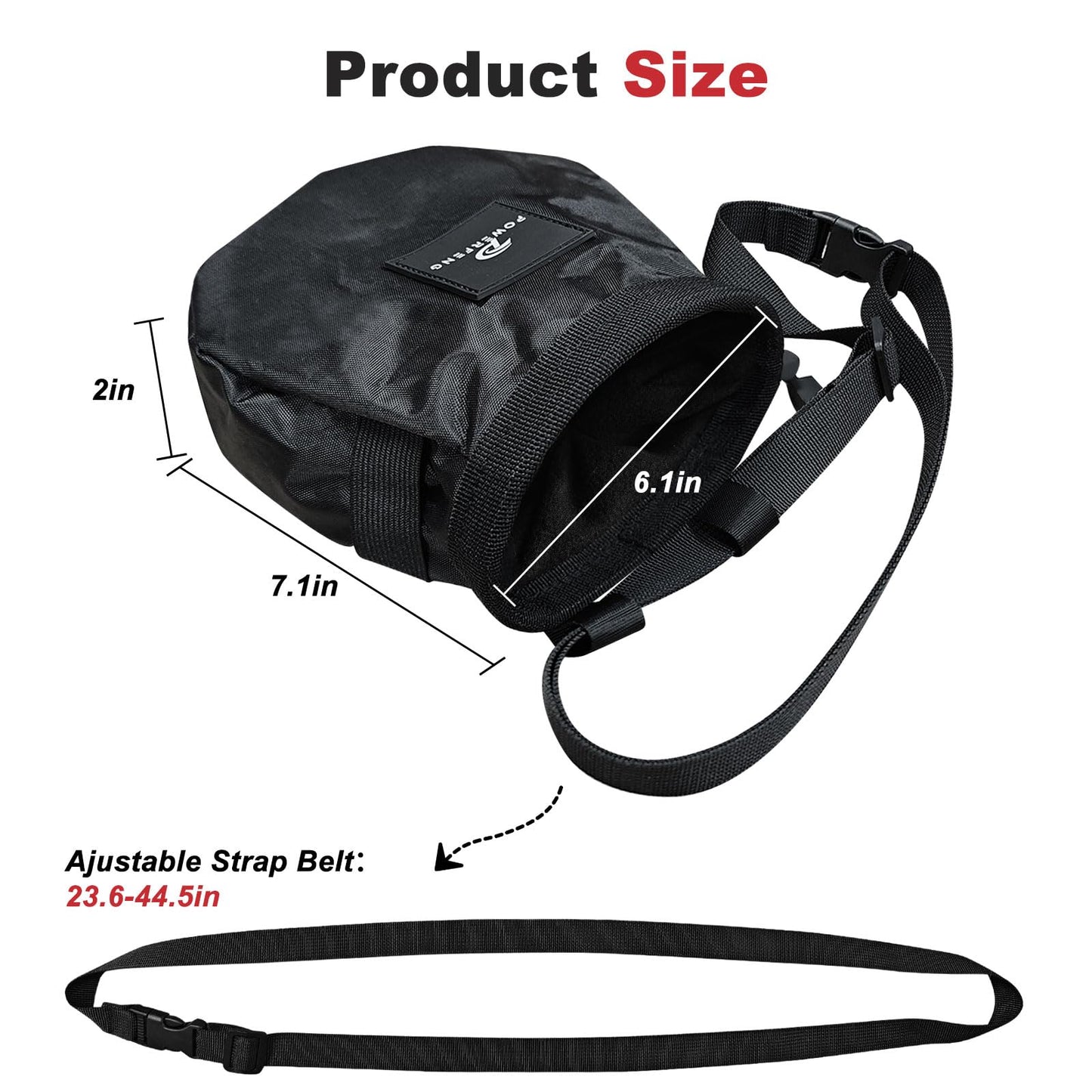 Chalk Bag for Rock Climbing & Bouldering: Outdoor Indoor Chalk Bag for Men & Women Climbing Equipment & Accessories