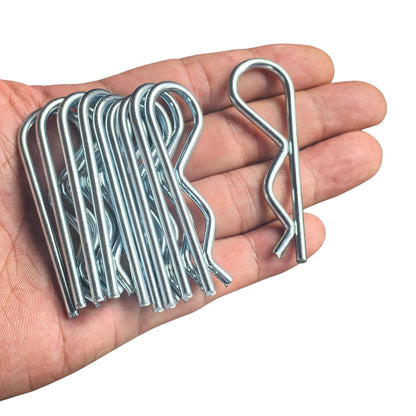 16 Pcs Heavy Duty Cotter Pins,Hitch Pins Clip R Clips Spring Retaining Wire Hair Pins Kotter Pin Strong Spring Tension Large Hardware Pins for Trailer Tractors Mower Carts Truck Pin Clip M3x60mm