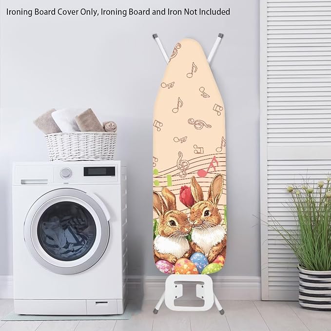Bunny Ironing Board Cover for Easter Music Note Ironing Board Covers Standard