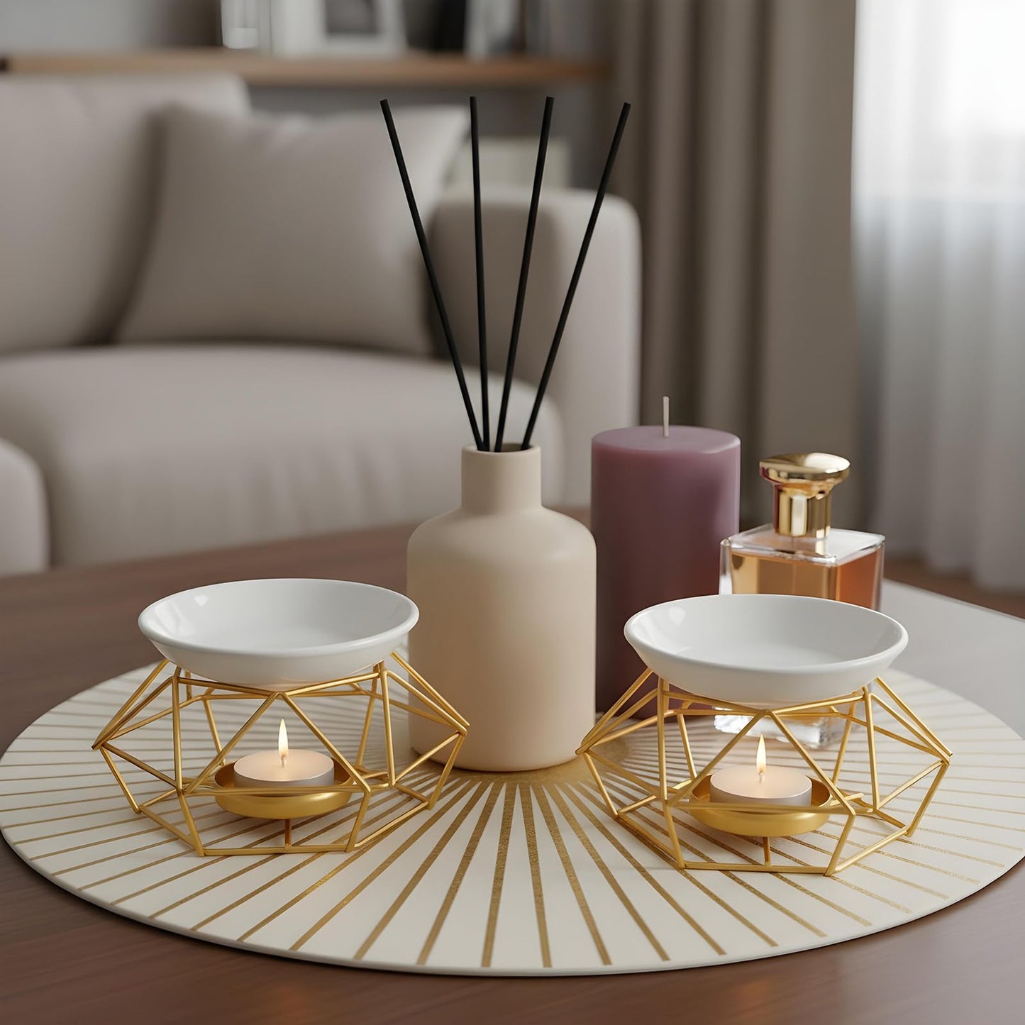 4 Pcs Romantic Essential Oil Burner Black Metal Wax Melt Bird Nest Style Tealight Wax Warmer Delicate Tealight Candle Holder Candle Tart Burne Home Wedding Decoration